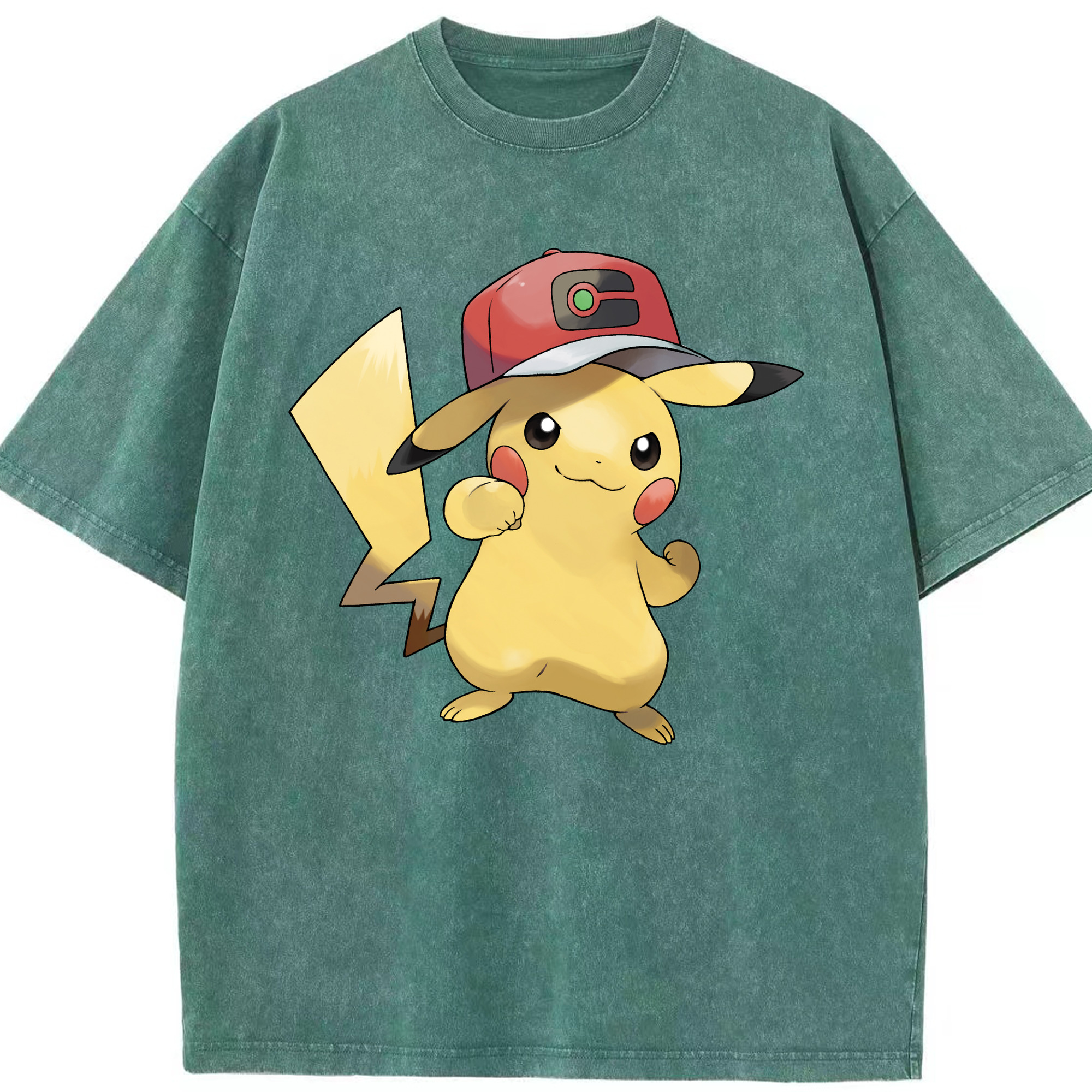 （画像用） ポケットモンスター Pokémon 綿100% ヴィンテージ風 半袖Tシャツ（フロントプリント）